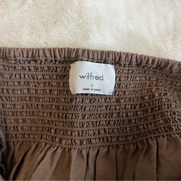 Wilfred Chocolate Brown Smocked Dress - Picture 5 of 7